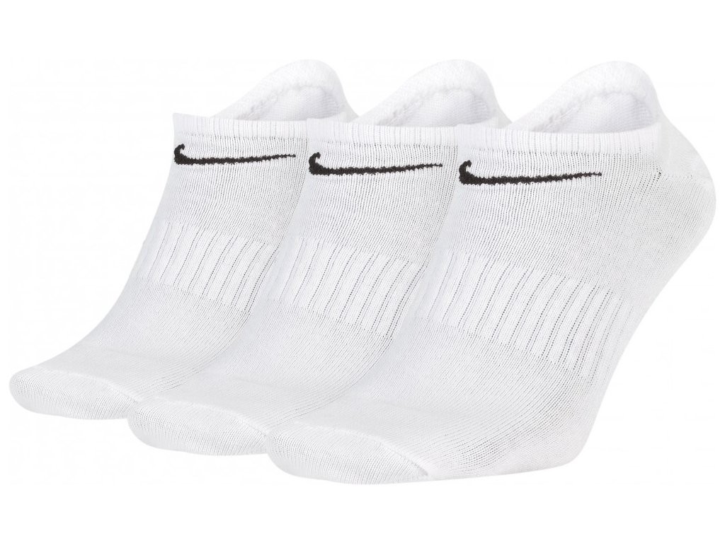 Nike Everyday Ponožky bílé nízké  3pp
